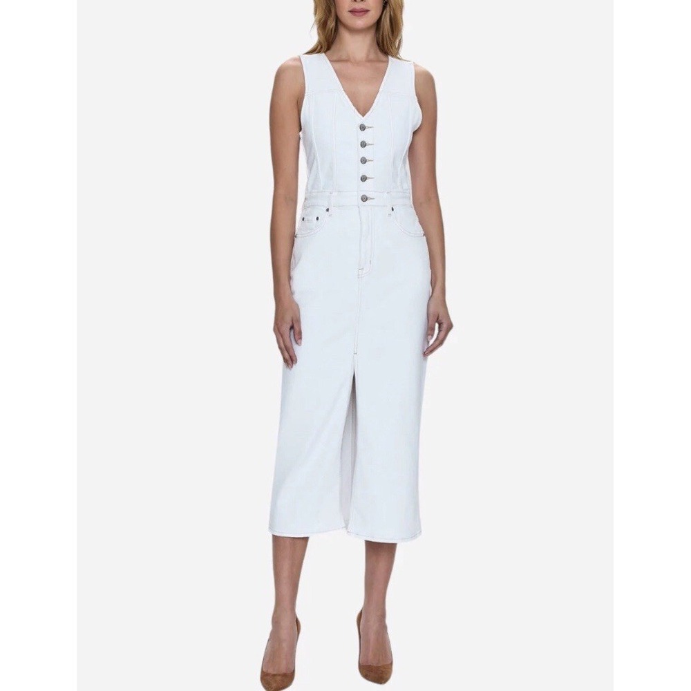 pistola white denim dress xl